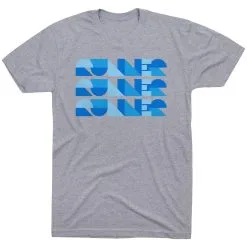 Running Short Sleeve T-Shirt - Run Repeat -goneforarun Sales 2023 tr 47338 GRAY FLAT