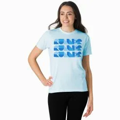 Running Short Sleeve T-Shirt - Run Repeat -goneforarun Sales 2023 tr 47338 LIGHTBLUE FEMALE