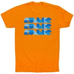 Running Short Sleeve T-Shirt - Run Repeat -goneforarun Sales 2023 tr 47338 ORANGE FLAT