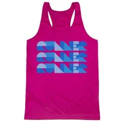 Women's Racerback Performance Tank Top - Run Repeat -goneforarun Sales 2023 tr 47341 PINK MAIN