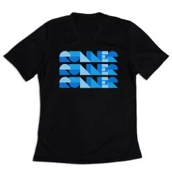 Women's Short Sleeve Tech Tee - Run Repeat -goneforarun Sales 2023 tr 47342 BLACK MAIN