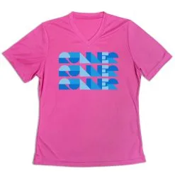 Women's Short Sleeve Tech Tee - Run Repeat -goneforarun Sales 2023 tr 47342 PINK MAIN