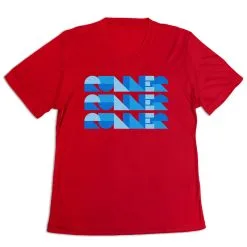 Women's Short Sleeve Tech Tee - Run Repeat -goneforarun Sales 2023 tr 47342 RED MAIN