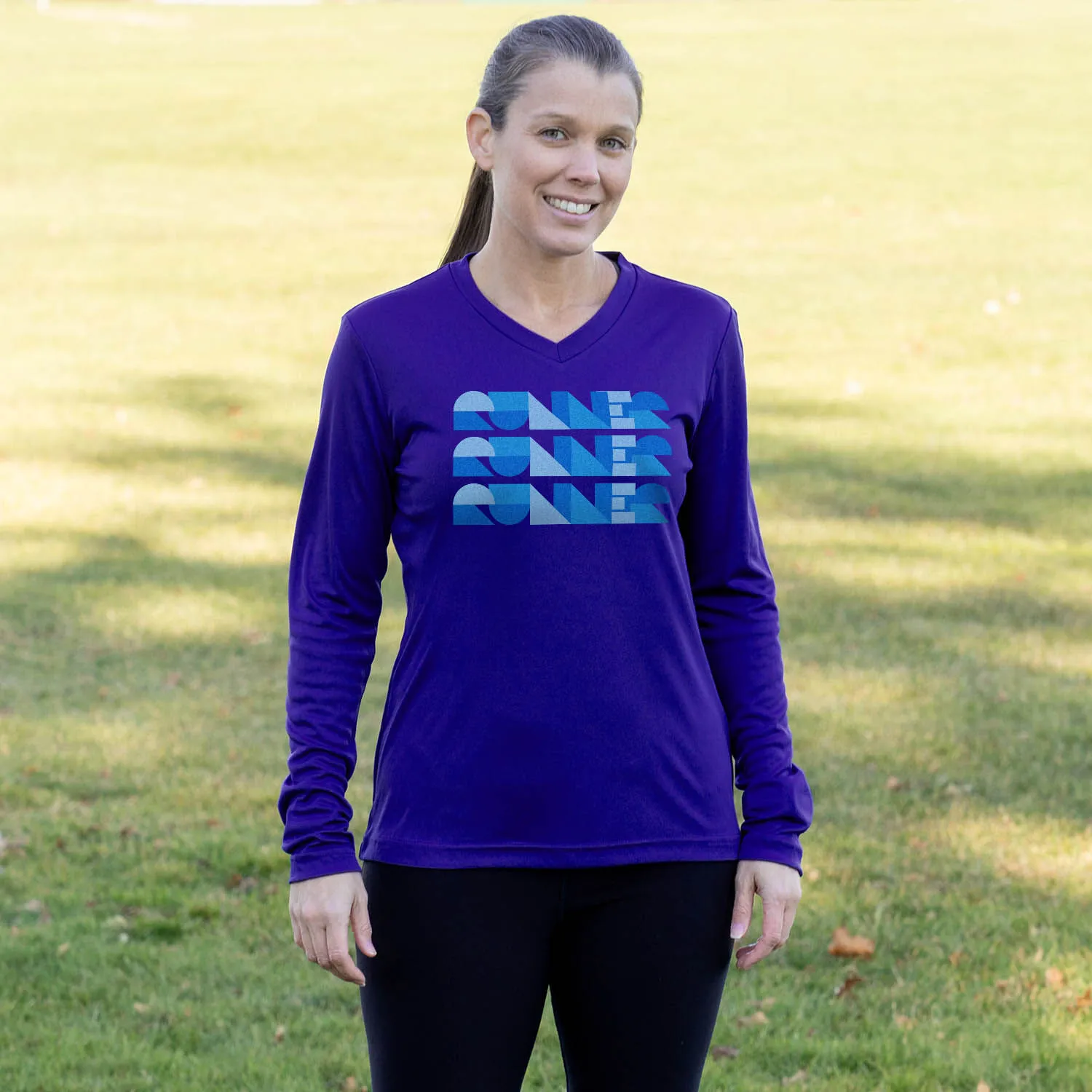 Women's Long Sleeve Tech Tee - Run Repeat 6 Women's Long Sleeve Tech Tee - Run Repeat - Image 4
