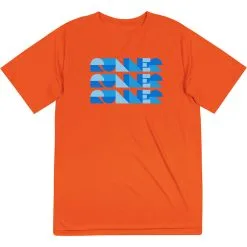 Men's Running Short Sleeve Performance Tee - Run Repeat -goneforarun Sales 2023 tr 47346 ORANGE MAIN