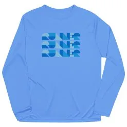 Men's Running Long Sleeve Performance Tee - Run Repeat -goneforarun Sales 2023 tr 47347 LIGHTBLUE MAIN