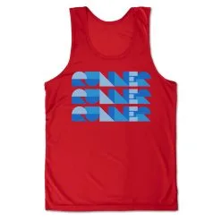 Men's Running Performance Tank Top - Run Repeat -goneforarun Sales 2023 tr 47348 RED MAIN