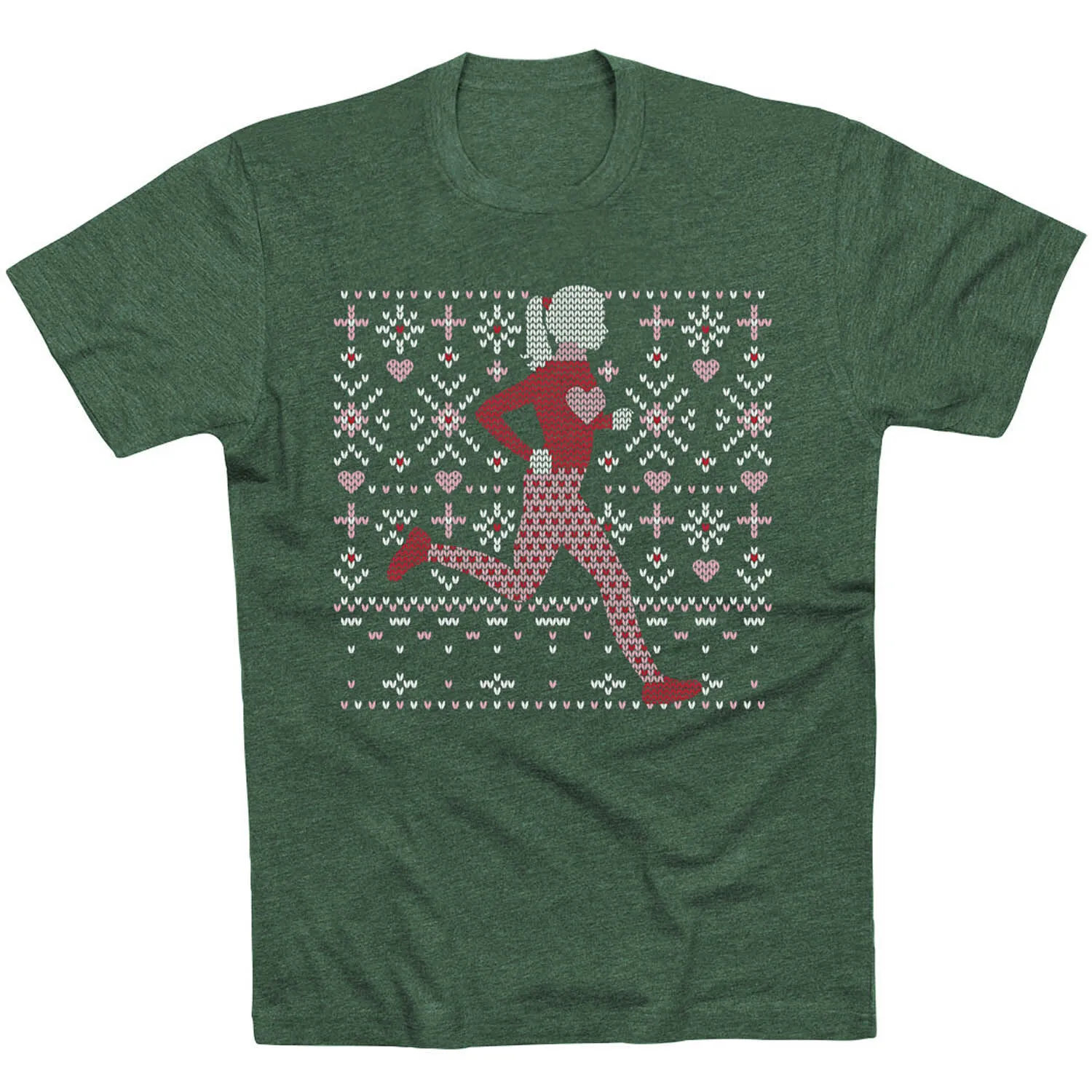 Running Short Sleeve T-Shirt - Heart Sweater Run 8 Running Short Sleeve T-Shirt - Heart Sweater Run - Image 6