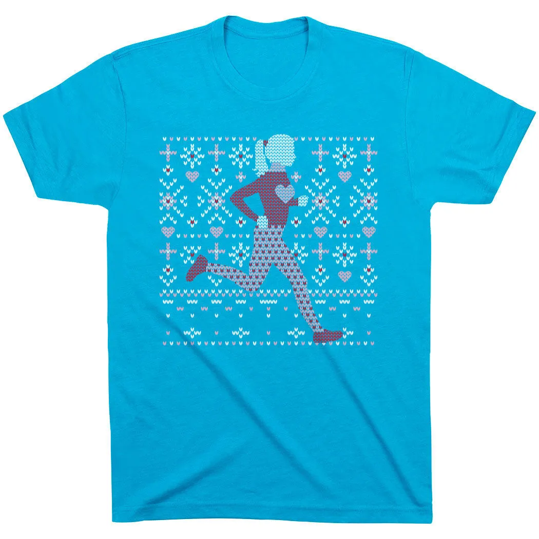 Running Short Sleeve T-Shirt - Heart Sweater Run 12 Running Short Sleeve T-Shirt - Heart Sweater Run - Image 10