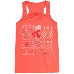 Flowy Racerback Tank Top - Heart Sweater Run -goneforarun Sales 2023 tr 47365 CORAL MAIN