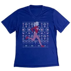 Women's Short Sleeve Tech Tee - Heart Sweater Run