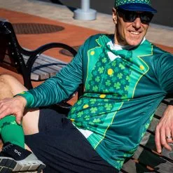 Men's Running Long Sleeve Performance Tee - Leprechaun -goneforarun Sales 2023 tr 47376 LIFESTYLE 3