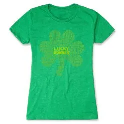 Women's Everyday Runners Tee - Lucky Runner -goneforarun Sales 2023 tr 47388 GREEN FLAT
