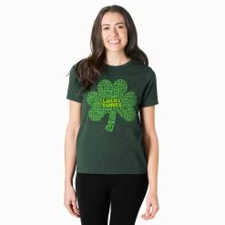 Running Short Sleeve T-Shirt - Lucky Runner -goneforarun Sales 2023 tr 47389 FORESTGREEN FEMALE