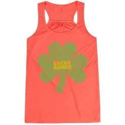 Flowy Racerback Tank Top - Lucky Runner -goneforarun Sales 2023 tr 47390 CORAL MAIN
