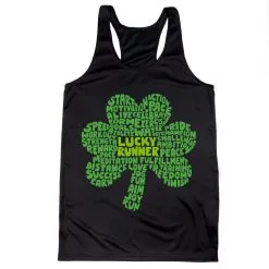 Women's Racerback Performance Tank Top - Lucky Runner
