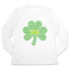 Women's Long Sleeve Tech Tee - Lucky Runner -goneforarun Sales 2023 tr 47394 WHITE MAIN