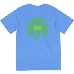 Men's Running Short Sleeve Performance Tee - Lucky Runner -goneforarun Sales 2023 tr 47397 LIGHTBLUE MAIN