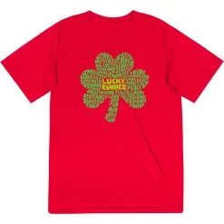 Men's Running Short Sleeve Performance Tee - Lucky Runner -goneforarun Sales 2023 tr 47397 RED MAIN