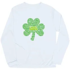 Men's Running Long Sleeve Performance Tee - Lucky Runner 21 Men's Running Long Sleeve Performance Tee - Lucky Runner -goneforarun Sales 2023 tr 47398 WHITE MAIN