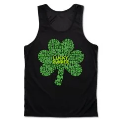 Men's Running Performance Tank Top - Lucky Runner 17 Men's Running Performance Tank Top - Lucky Runner -goneforarun Sales 2023 tr 47399 BLACK MAIN