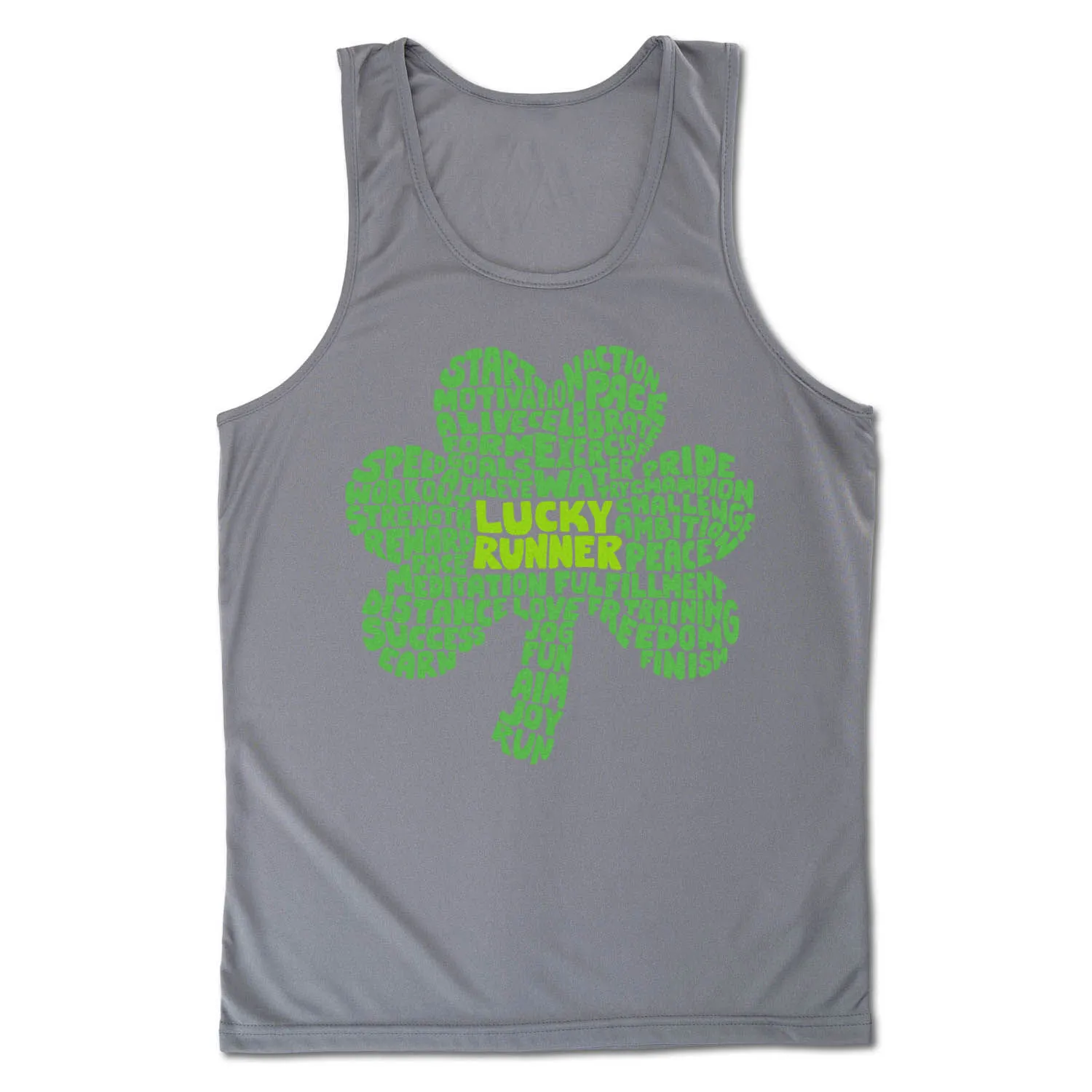 Men's Running Performance Tank Top - Lucky Runner 9 Men's Running Performance Tank Top - Lucky Runner - Image 7