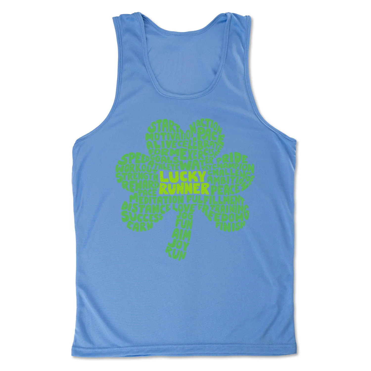 Men's Running Performance Tank Top - Lucky Runner 10 Men's Running Performance Tank Top - Lucky Runner - Image 8