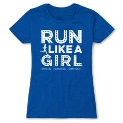 Women's Everyday Runners Tee - Run Like A Girl® Road -goneforarun Sales 2023 tr 47401 ROYAL FLAT