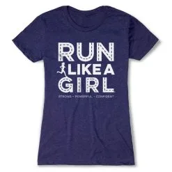 Women's Everyday Runners Tee - Run Like A Girl® Road -goneforarun Sales 2023 tr 47401 STORMINDIGO FLAT