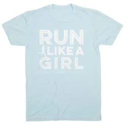 Running Short Sleeve T-Shirt - Run Like A Girl® Road -goneforarun Sales 2023 tr 47402 LIGHTBLUE FLAT