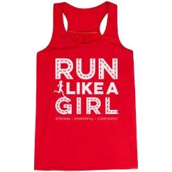 Flowy Racerback Tank Top - Run Like A Girl® Road -goneforarun Sales 2023 tr 47403 RED MAIN