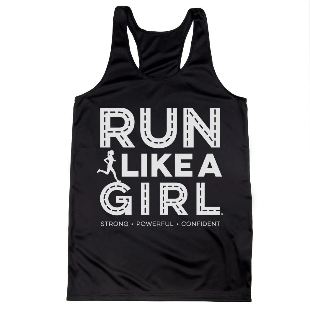Women's Racerback Performance Tank Top - Run Like A Girl® Road 7 Women's Racerback Performance Tank Top - Run Like A Girl® Road - Image 5