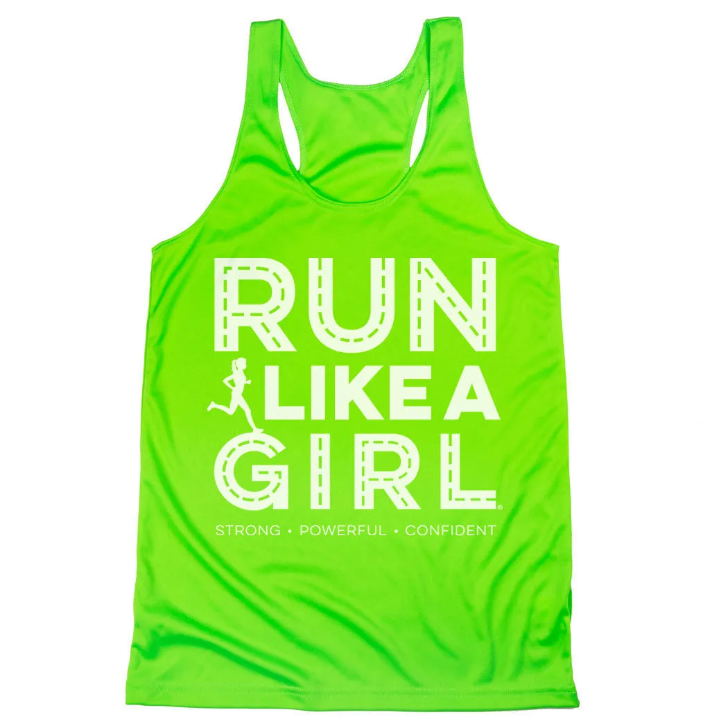 Women's Racerback Performance Tank Top - Run Like A Girl® Road 8 Women's Racerback Performance Tank Top - Run Like A Girl® Road - Image 6