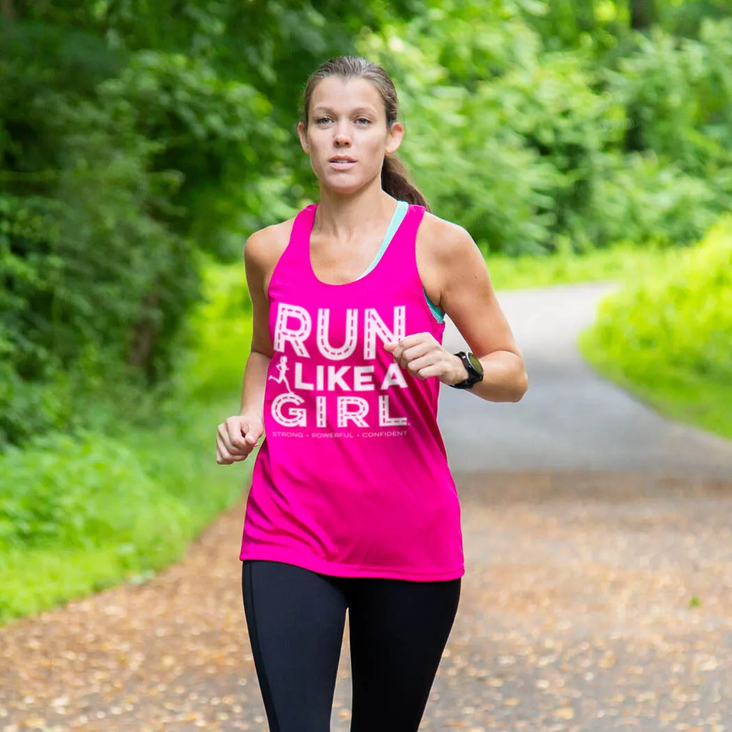 Women's Racerback Performance Tank Top - Run Like A Girl® Road 6 Women's Racerback Performance Tank Top - Run Like A Girl® Road - Image 4