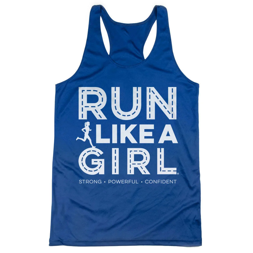 Women's Racerback Performance Tank Top - Run Like A Girl® Road 10 Women's Racerback Performance Tank Top - Run Like A Girl® Road - Image 8
