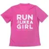 Women's Short Sleeve Tech Tee - Run Like A Girl® Road -goneforarun Sales 2023 tr 47406 PINK MAIN