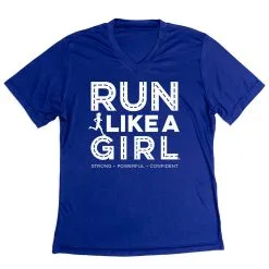 Women's Short Sleeve Tech Tee - Run Like A Girl® Road -goneforarun Sales 2023 tr 47406 ROYAL MAIN