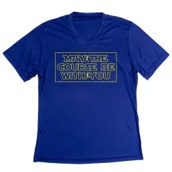 Women's Short Sleeve Tech Tee - May The Course Be With You -goneforarun Sales 2023 tr 47486 ROYAL MAIN