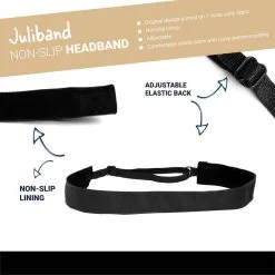 Running Juliband Non-Slip Deluxe Headband - Black -goneforarun Sales 2023 tr 47497 DETAILS