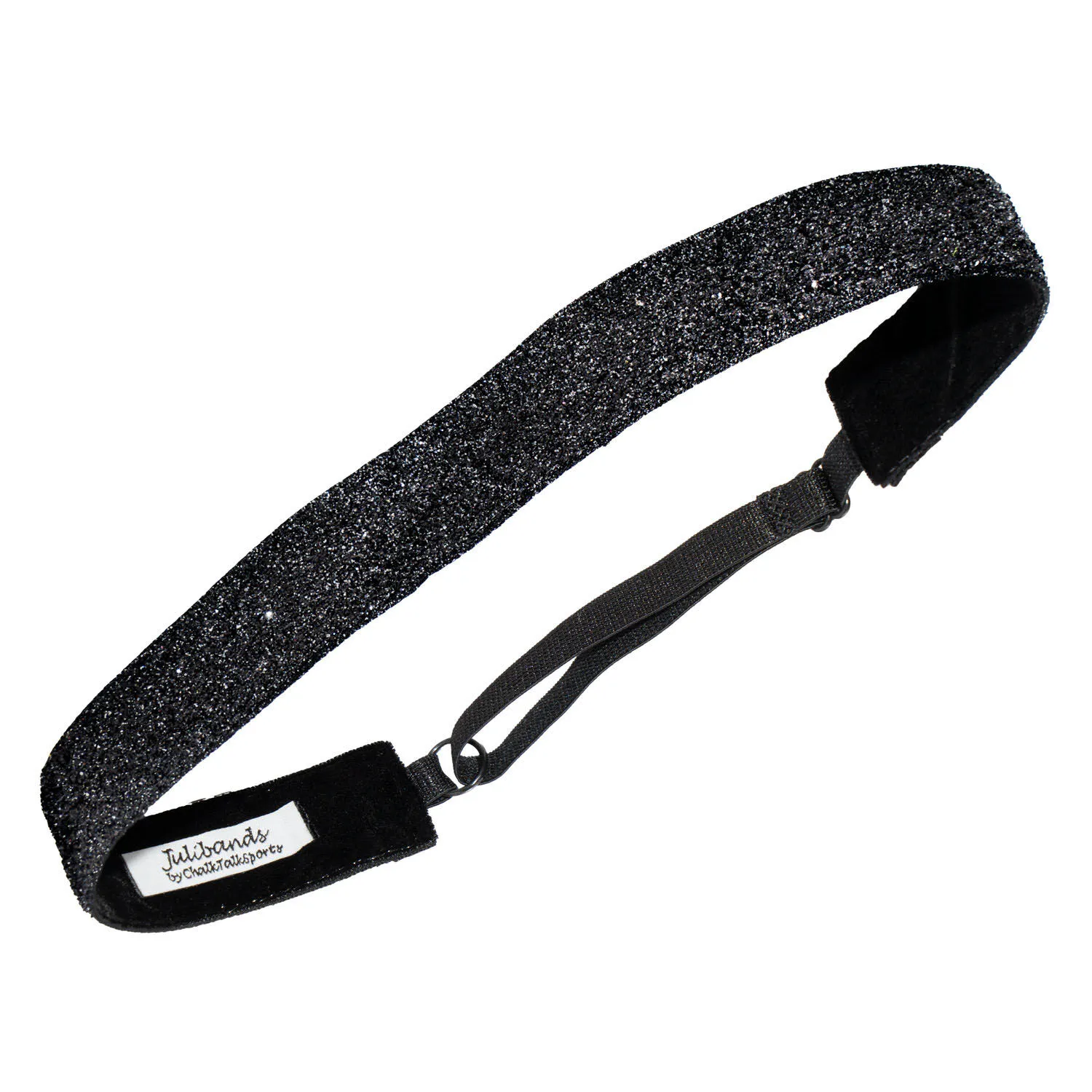 Running Juliband Non-Slip Deluxe Headband - Black Glitter 3 Running Juliband Non-Slip Deluxe Headband - Black Glitter