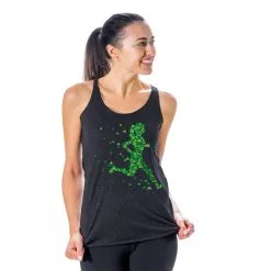 Women's Everyday Tank Top - Lucky Runner Girl -goneforarun Sales 2023 tr 47510 BLACK MODEL