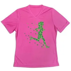 Women's Short Sleeve Tech Tee - Lucky Runner Girl 13 Women's Short Sleeve Tech Tee - Lucky Runner Girl -goneforarun Sales 2023 tr 47512 PINK MAIN