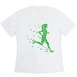 Women's Short Sleeve Tech Tee - Lucky Runner Girl 15 Women's Short Sleeve Tech Tee - Lucky Runner Girl -goneforarun Sales 2023 tr 47512 WHITE MAIN