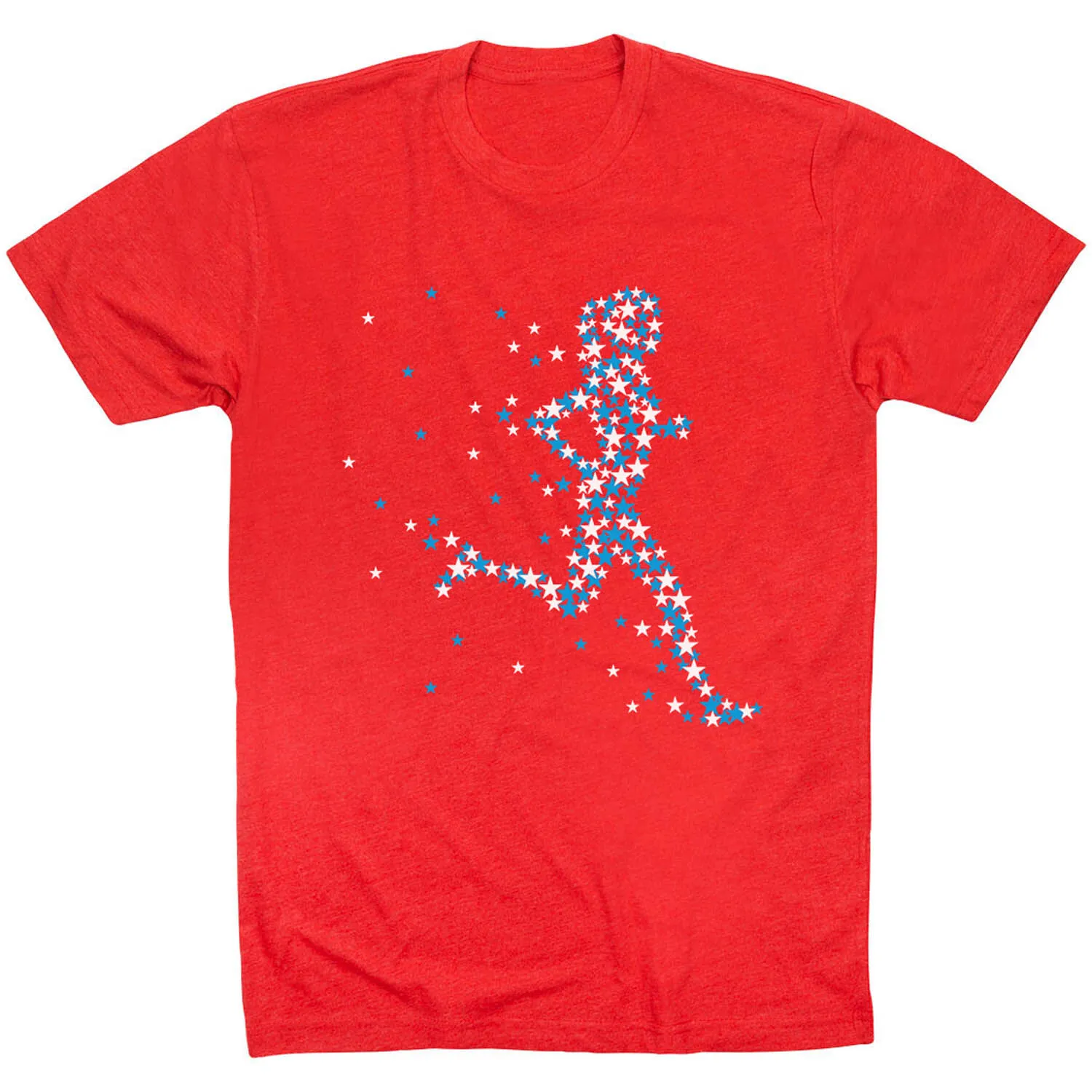 Running Short Sleeve T-Shirt - Patriotic Runner Girl 9 Running Short Sleeve T-Shirt - Patriotic Runner Girl - Image 7