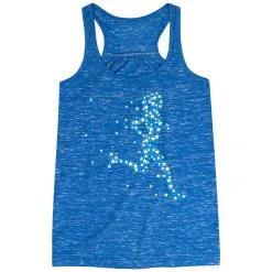 Flowy Racerback Tank Top - Patriotic Runner Girl -goneforarun Sales 2023 tr 47523 BLUE MAIN
