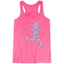Flowy Racerback Tank Top - Patriotic Runner Girl -goneforarun Sales 2023 tr 47523 PINK MAIN