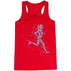 Flowy Racerback Tank Top - Patriotic Runner Girl