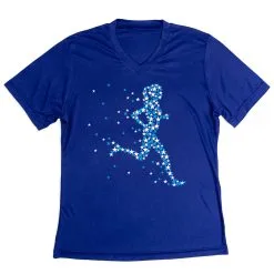 Women's Short Sleeve Tech Tee - Patriotic Runner Girl -goneforarun Sales 2023 tr 47526 ROYAL MAIN
