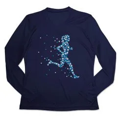 Women's Long Sleeve Tech Tee - Patriotic Runner Girl 12 Women's Long Sleeve Tech Tee - Patriotic Runner Girl -goneforarun Sales 2023 tr 47527 NAVY MAIN