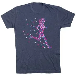 Running Short Sleeve T-Shirt - Summer Runner Girl -goneforarun Sales 2023 tr 47532 NAVY MAIN